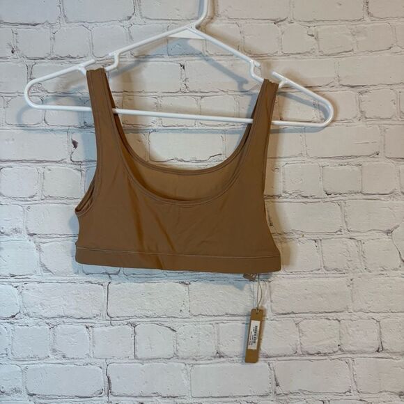 SKIMS Sheer Jelly Scoop Neck Bralette Sienna size Small - Picture 2 of 4